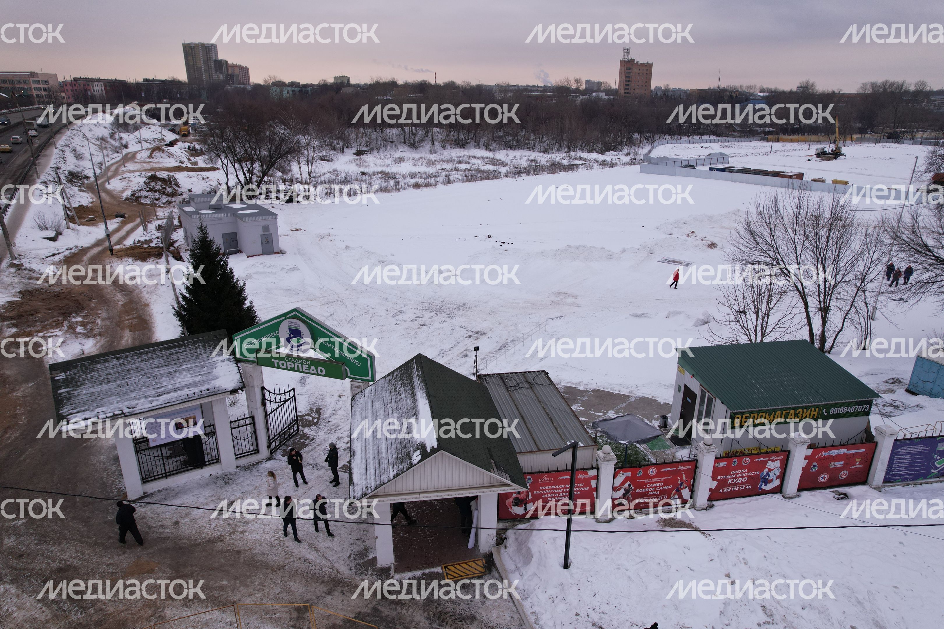 Посещение места строительства нового стадиона «Торпедо» в Люберцах Губернатором Подмосковья Посещение места строительства нового стадиона «Торпедо» в Люберцах Губернатором Подмосковья