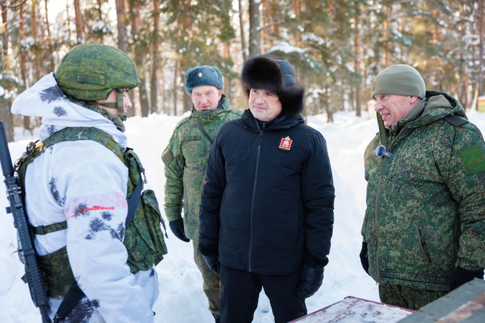 Андрей Воробьев посетил полигон в Московском высшем общевойсковом командном училище