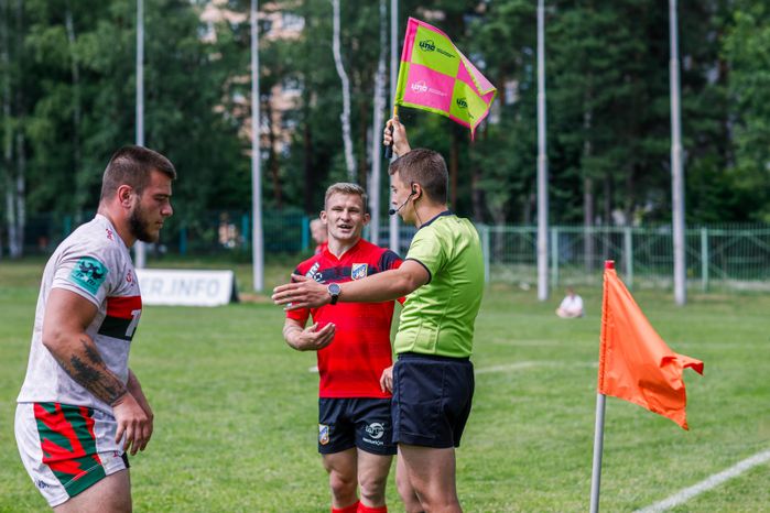 Победа "ВВА-Подмосковье-м" в чемпионате молодежных команд по регби в Монино