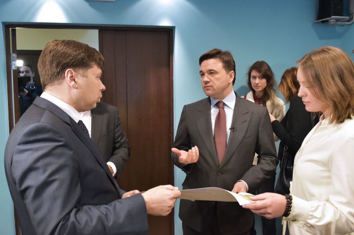 А. Воробьев посетил Региональное информационное агентство Московской области