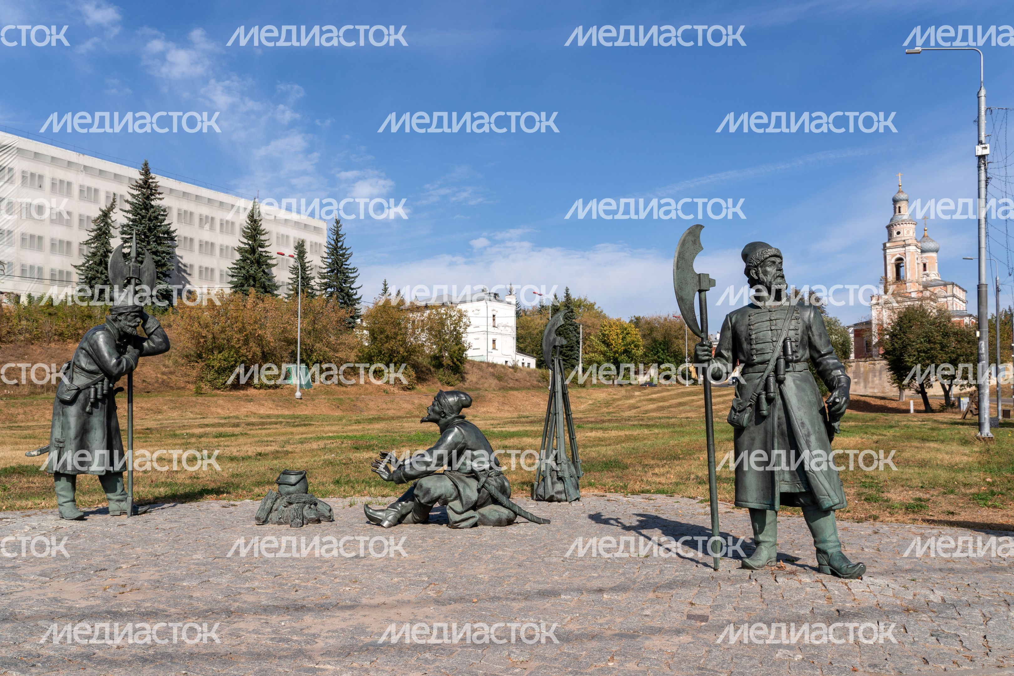 Скульптурная композиция «Стрельцы» в Серпухове Скульптурная композиция «Стрельцы» в Серпухове