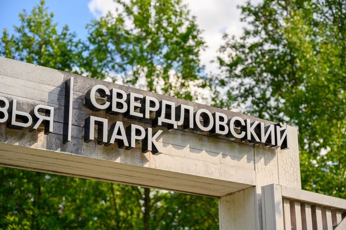 Лето в парке культуры и отдыха «Свердловский» в поселке Свердловский округа Лосино-Петровский