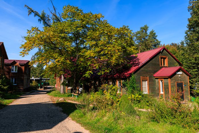 Поселок Нижние дачи на территории Звенигородской биологической станции МГУ