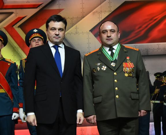 Церемония награждения в честь Дня защитника Отечества в Подмосковье