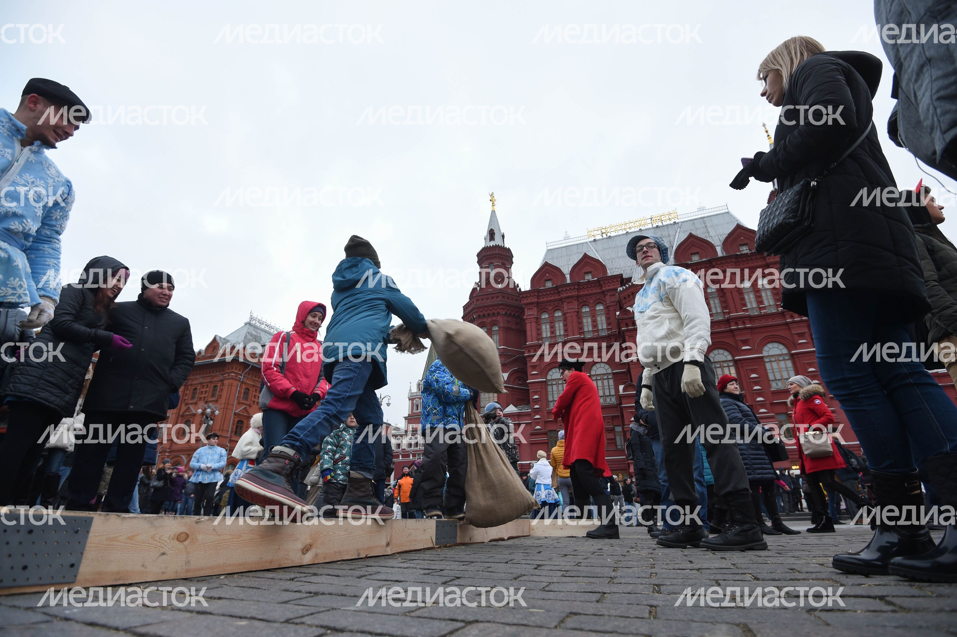 Празднование Дня народного единства в центре Москвы