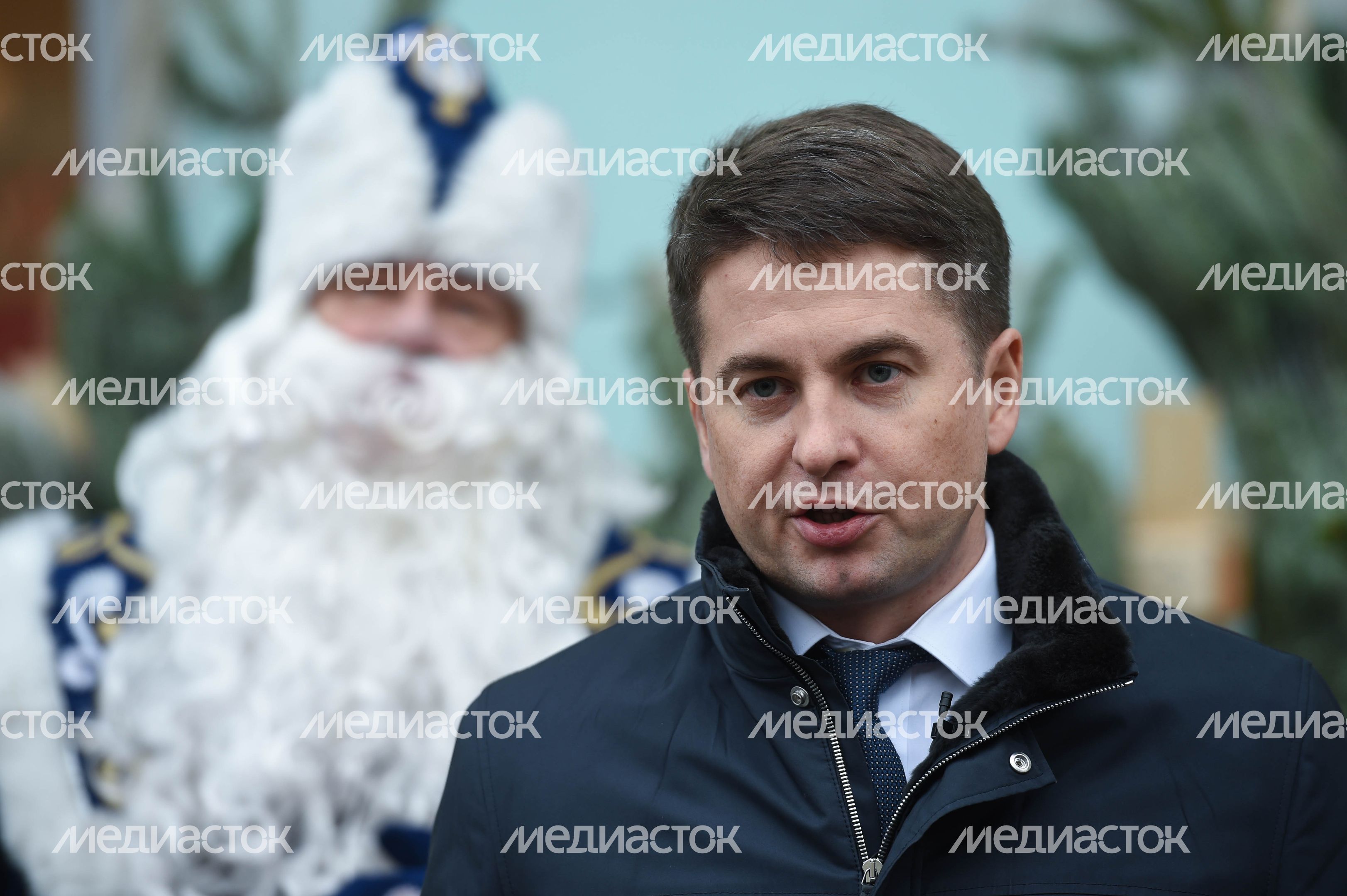 Открытие елочных базаров в Москве