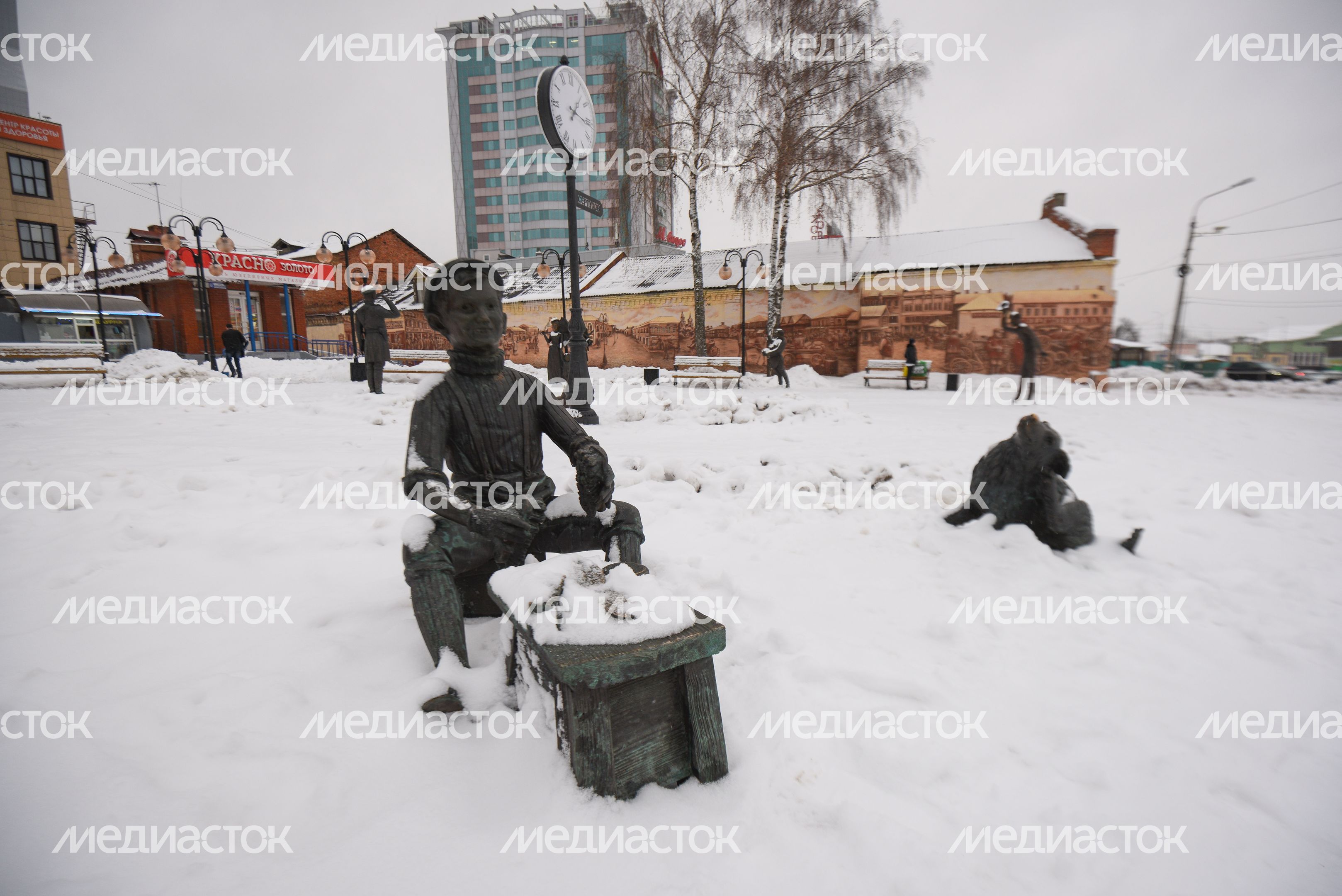 Виды города Серпухов зимой