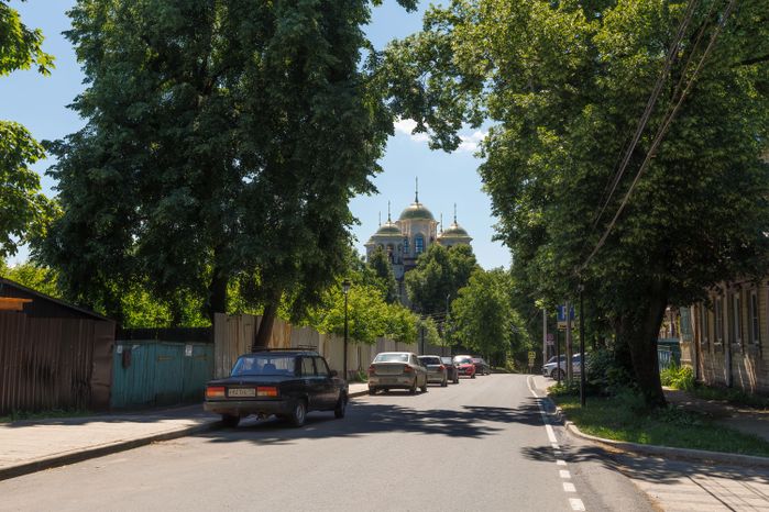 Летние виды улицы Московской в Звенигороде