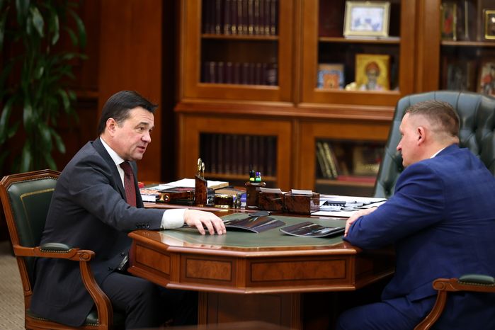 Встреча губернатора Подмосковья с главой г.о. Луховицы