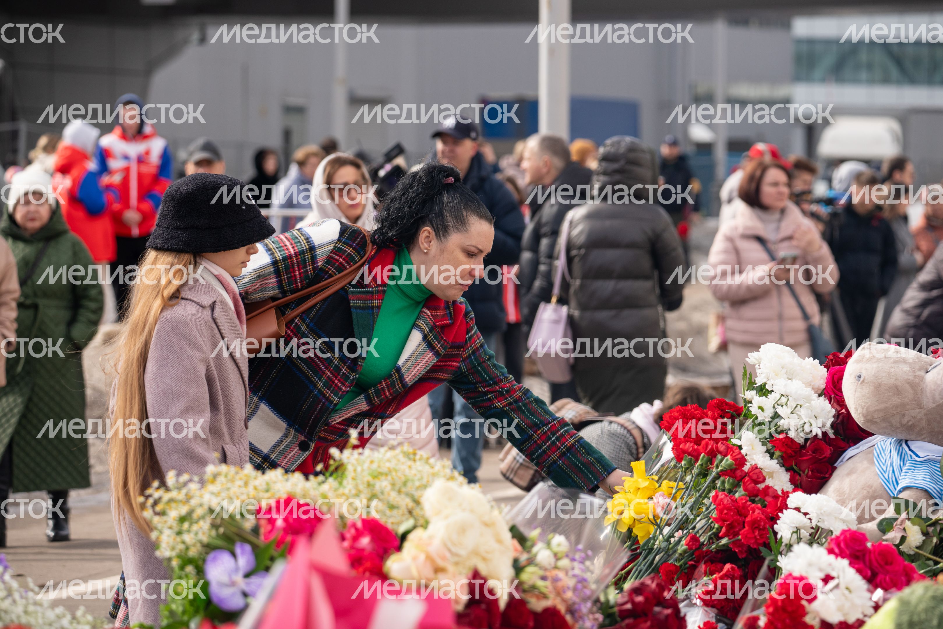 Мемориал памяти погибших в «Крокус Сити Холле» в Красногорске