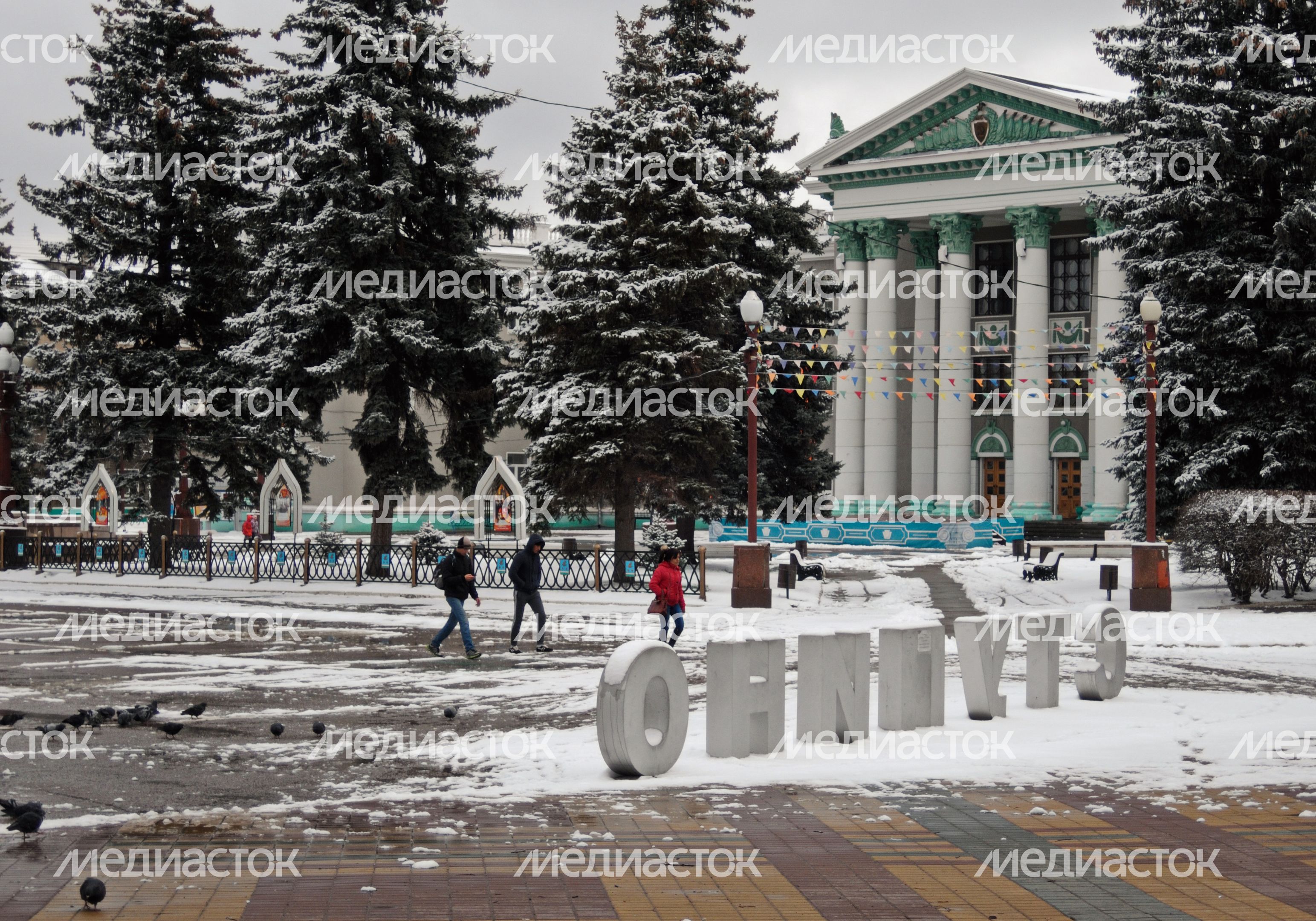 Снег в апреле в Ступино