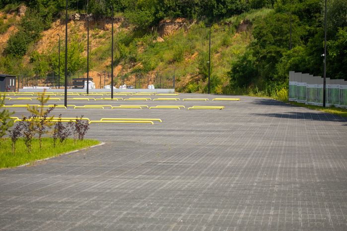 Парковка на 440 автомобилей в лесопарке «Волкуша» в Лыткарино