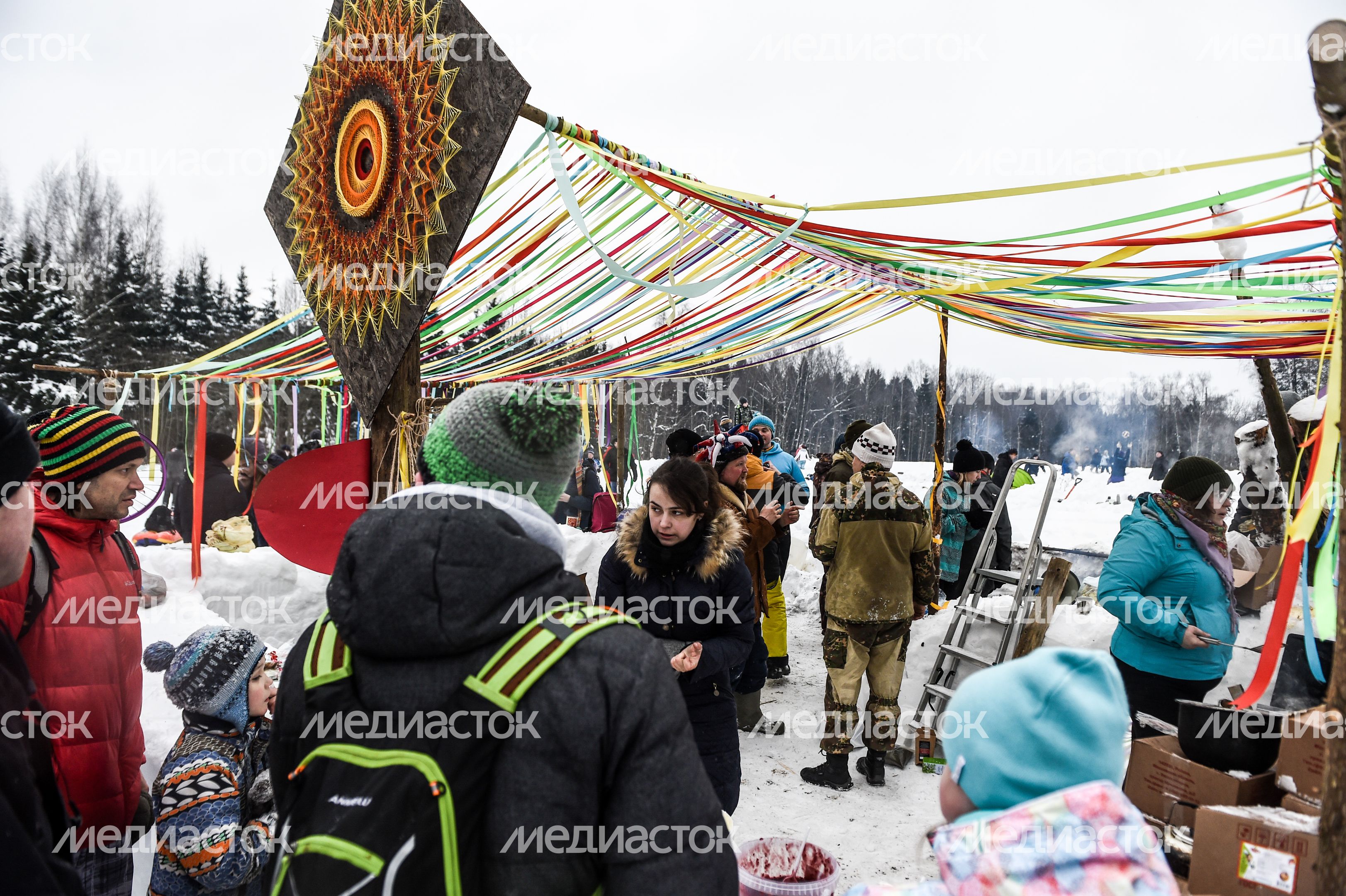 Празднование Масленицы в Копнино