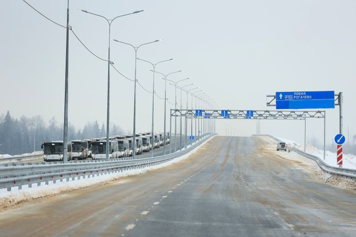 Торжественная церемония открытия дороги в Лобне с участием Губернатора Подмосковья