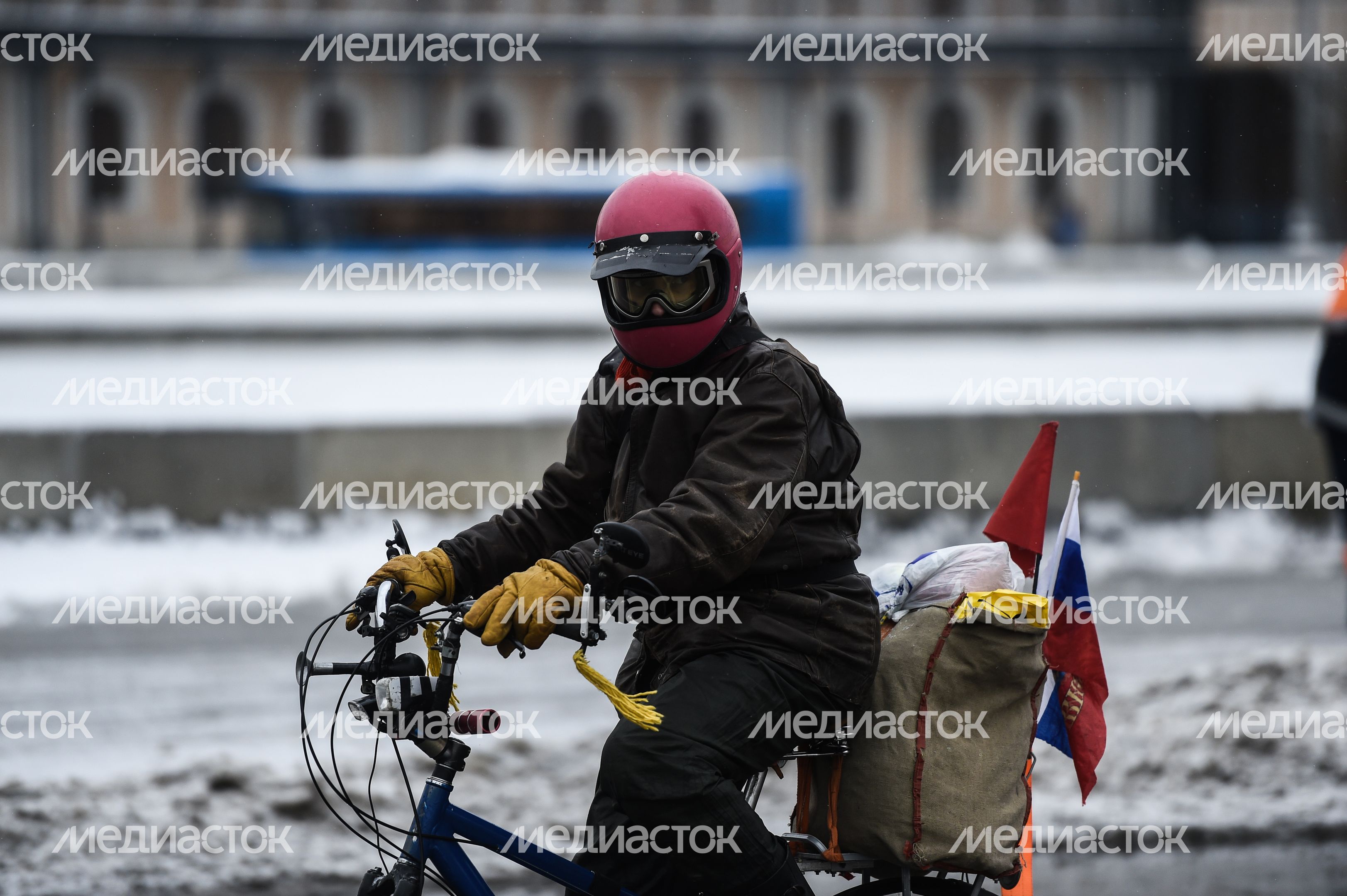 В Москве состоялся 4-й Зимний Велопарад