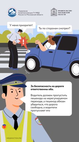 Внимание пешеход Вертикаль 08