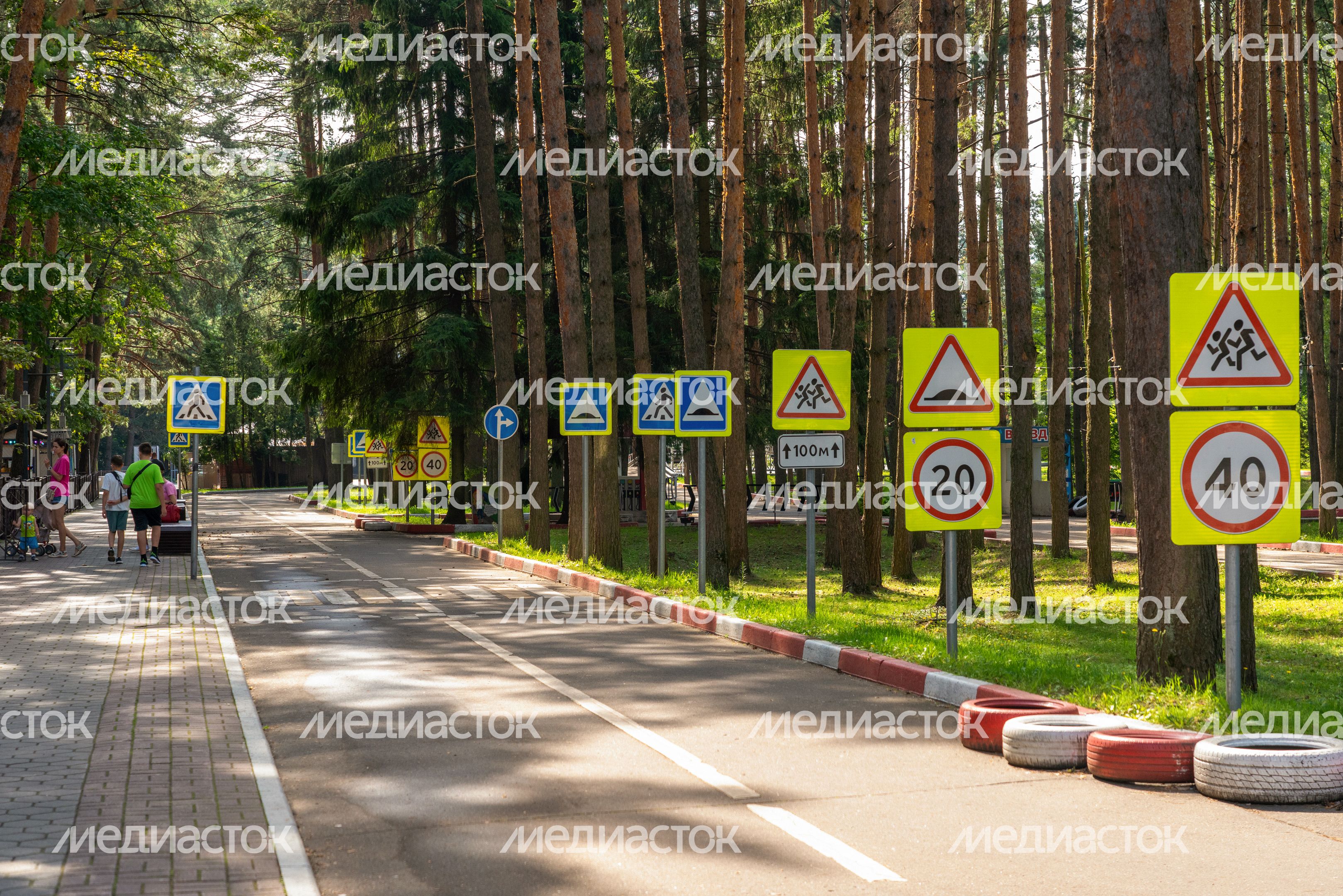 Автогородок в парке культуры и отдыха «Елочки» в Домодедово