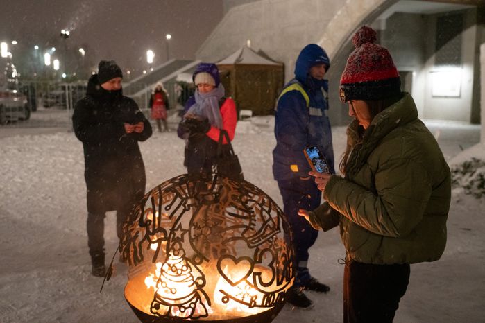 Крещенские купания на Соборной площади в Красногорске