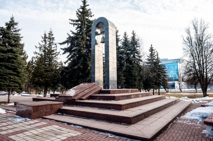 Зимние виды города Чехов