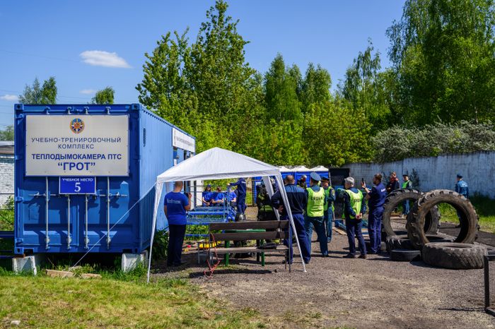 Соревнования спасателей в Ногинске Богородского округа