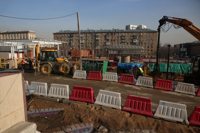 Строительство ТПУ «Площадь Гагарина» в Москве