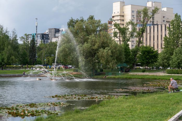 Пруд Баранка на Центральной площади Одинцово