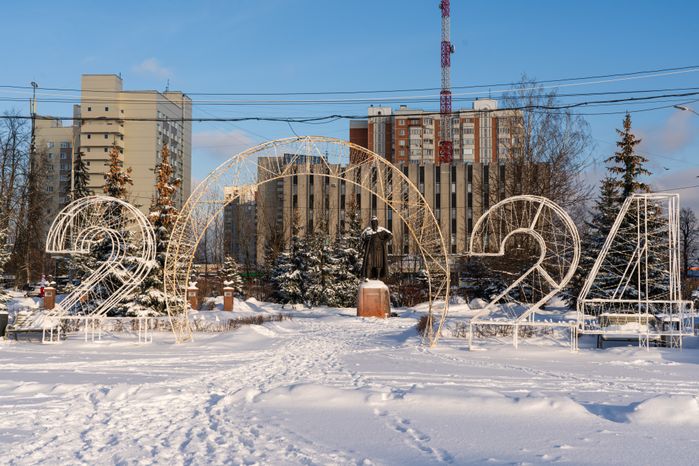 Новогодние инсталляции к Новому году в Одинцово