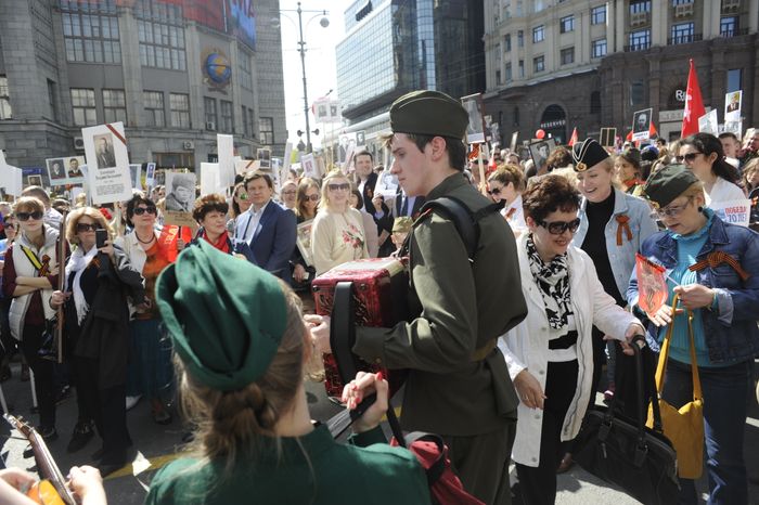 Акция «Бессмертный полк» в Москве