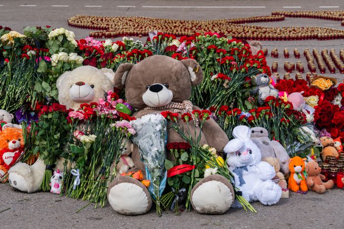 Мемориал памяти погибших в «Крокус Сити Холле» в Красногорске