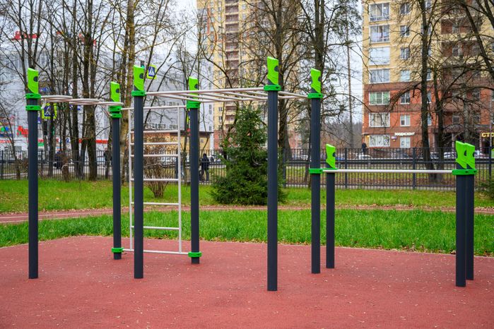 Спортивная площадка у лицея №14 после капитального ремонта в Щелково