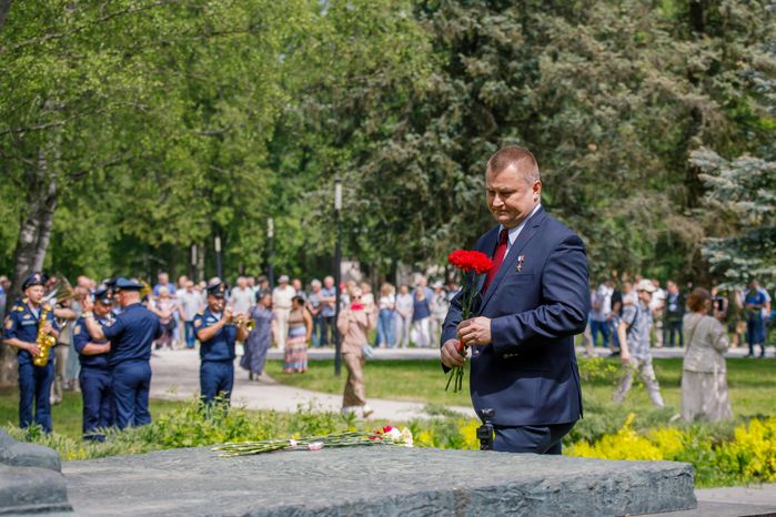 Торжественная встреча космонавтов в Звездном городке