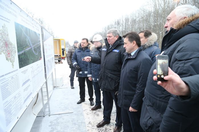 Открытие путепровода в Ступинском районе