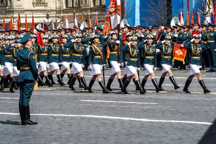 Генеральная репетиция парада Победы в Москве в 2021 году