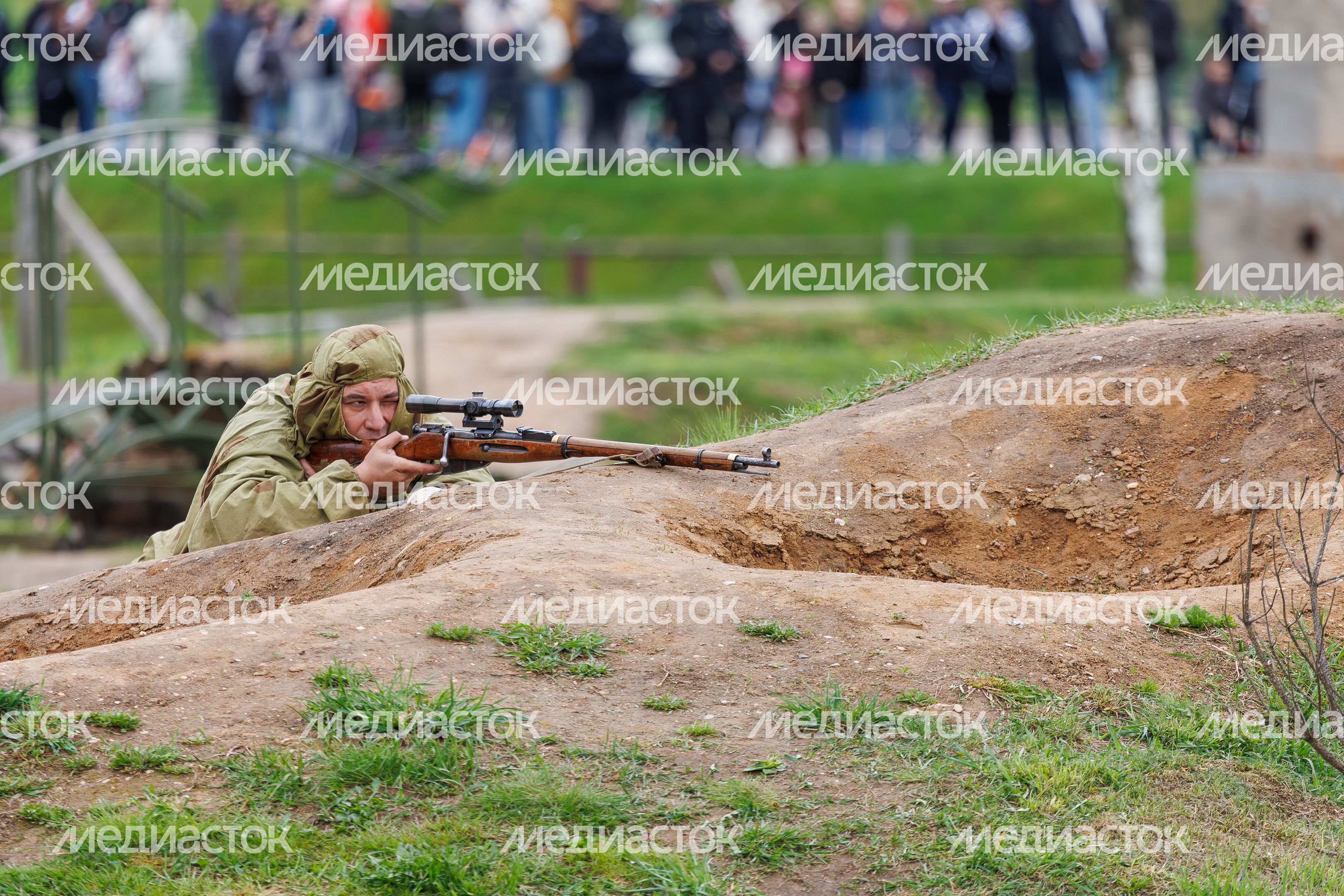 День Победы в Центральном парке «Патриот» Одинцовского округа: военно-историческая реконструкция «В логове зверя»