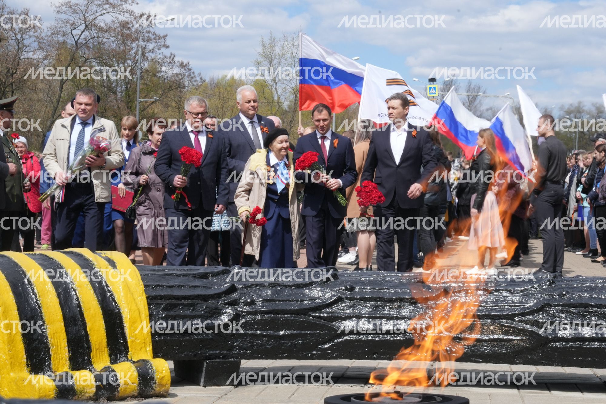 Церемония присвоения почётного звания Московской области «Населённый пункт воинской доблести» посёлку Зендиково