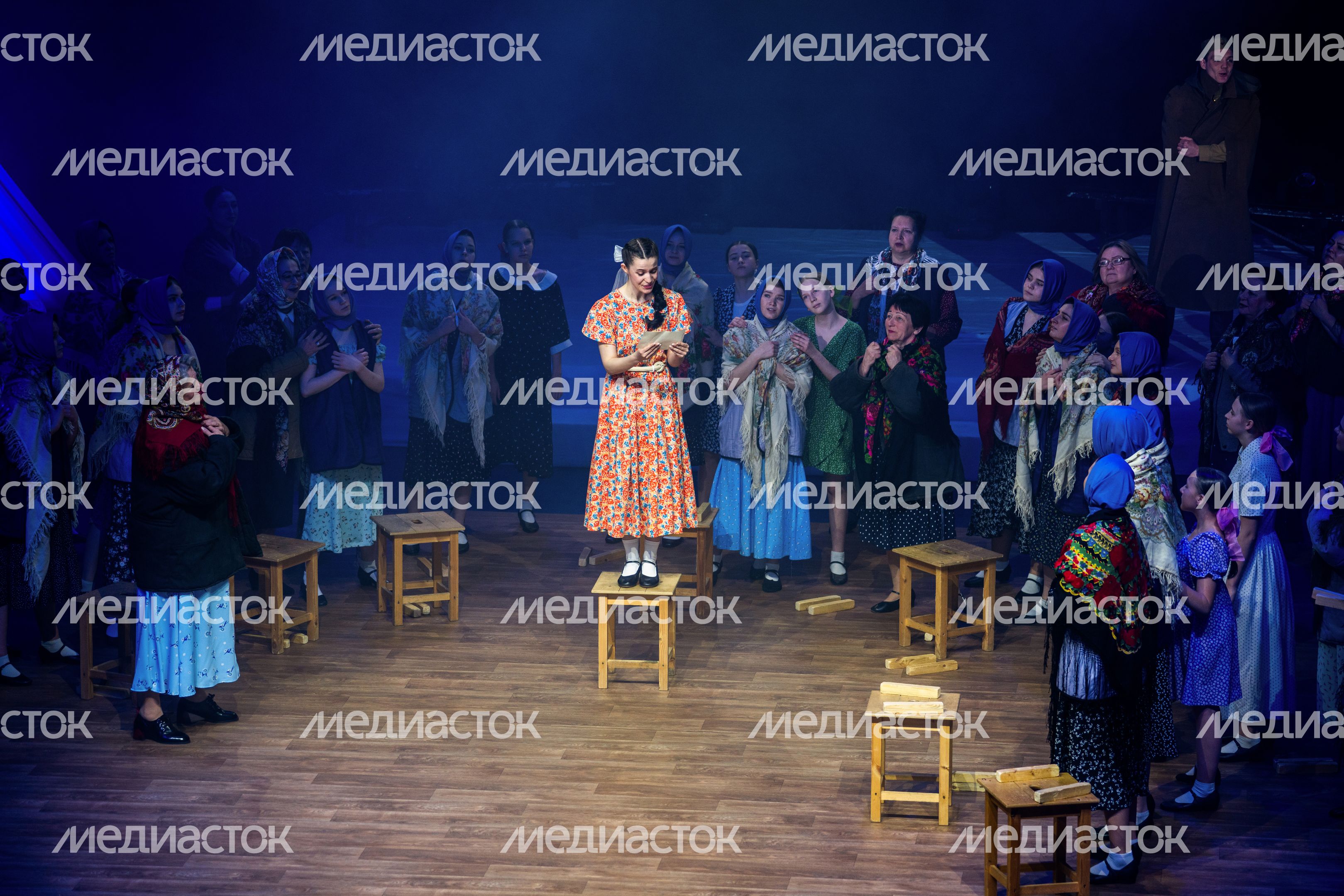 Спектакль «Нашим землякам посвящается...» ко Дню Победы в поселке Большевик округа Серпухов