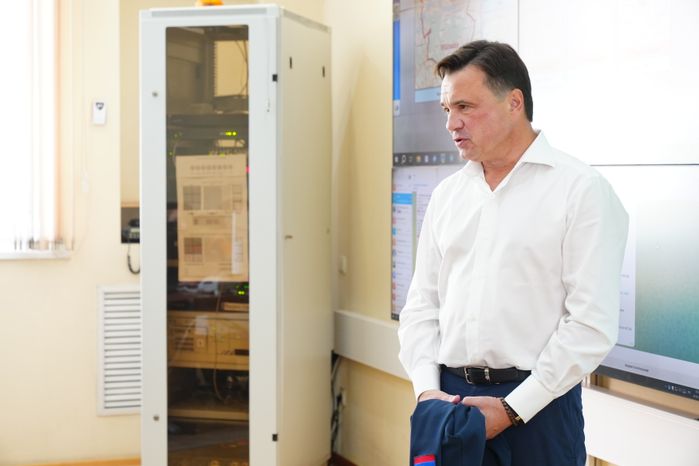 Андрей Воробьев проверил работу диспетчерского центра "Мытищинской теплосети"