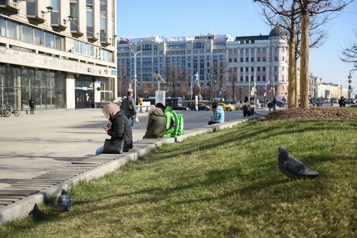 Москва во время режима повышенной готовности из-за угрозы распространения коронавируса