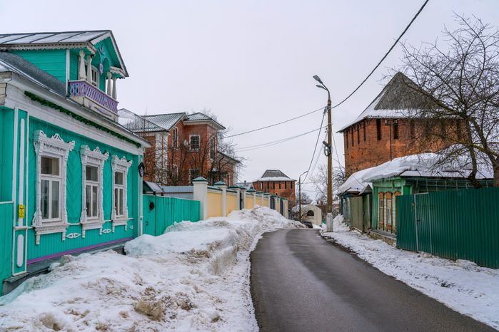 Улицы зимней Коломны