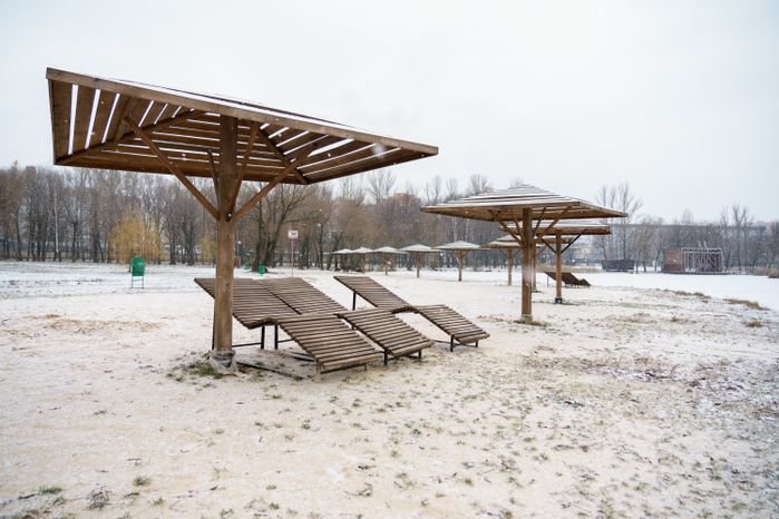 Реутов. Парк «Фабричный пруд». Зима