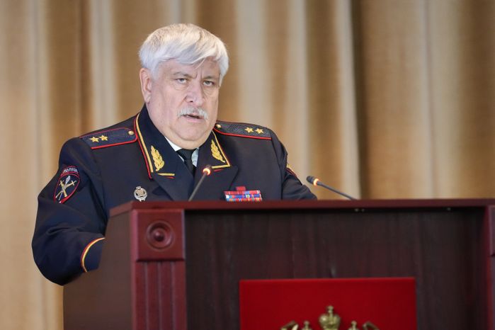 Виктор Пауков на заседании коллегии Главного управления МВД России по региону