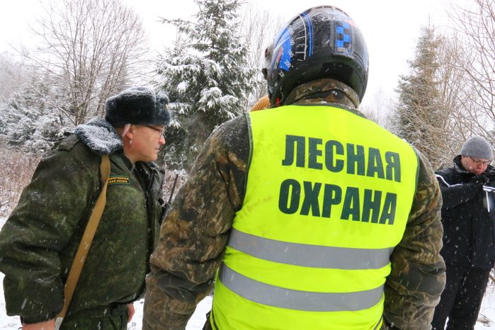 Рейд лесной охраны в Подольском лесничестве