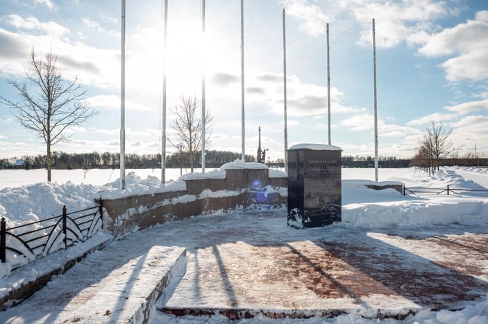 Зимние виды Национального Конного арка Русь