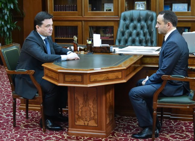 А. Воробьев провел рабочую встречу с главой Краснознаменска
