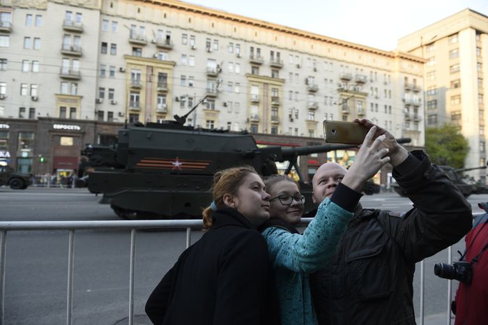 Репетиция Парада Победы на Красной площади в Москве