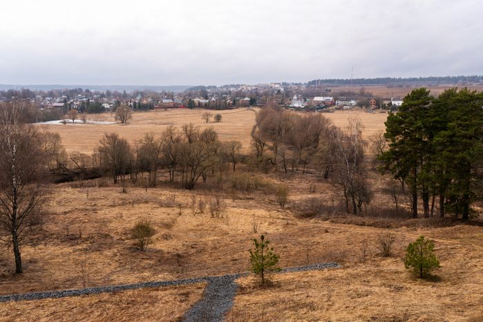 Вид на поле от стен Саввино-Сторожевского монастыря в Звенигороде