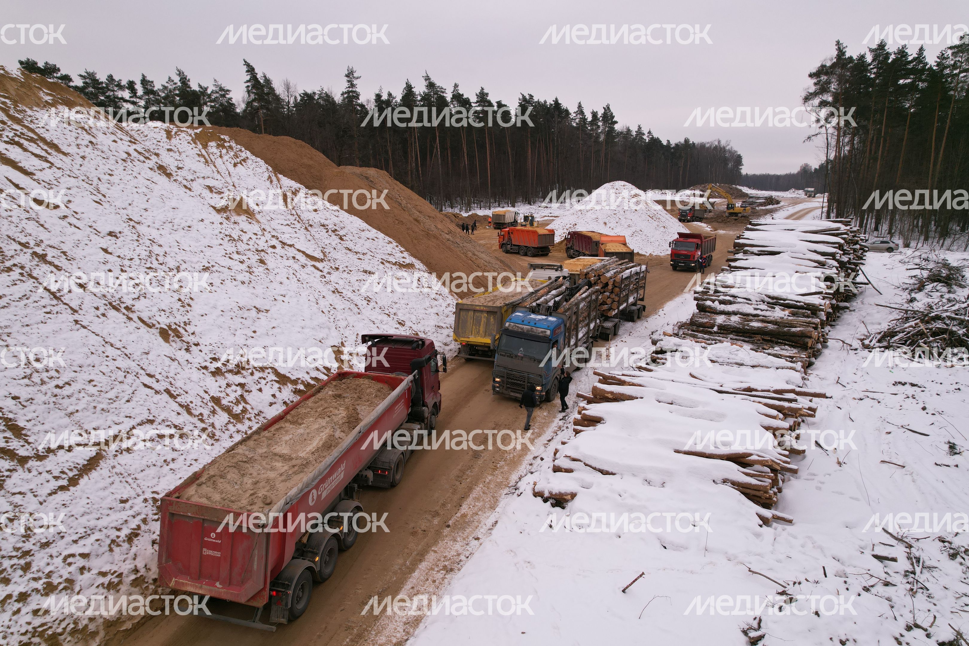 Проверка хода строительства Южно-Лыткаринской автодороги (ЮЛА) Губернатором Подмосковья