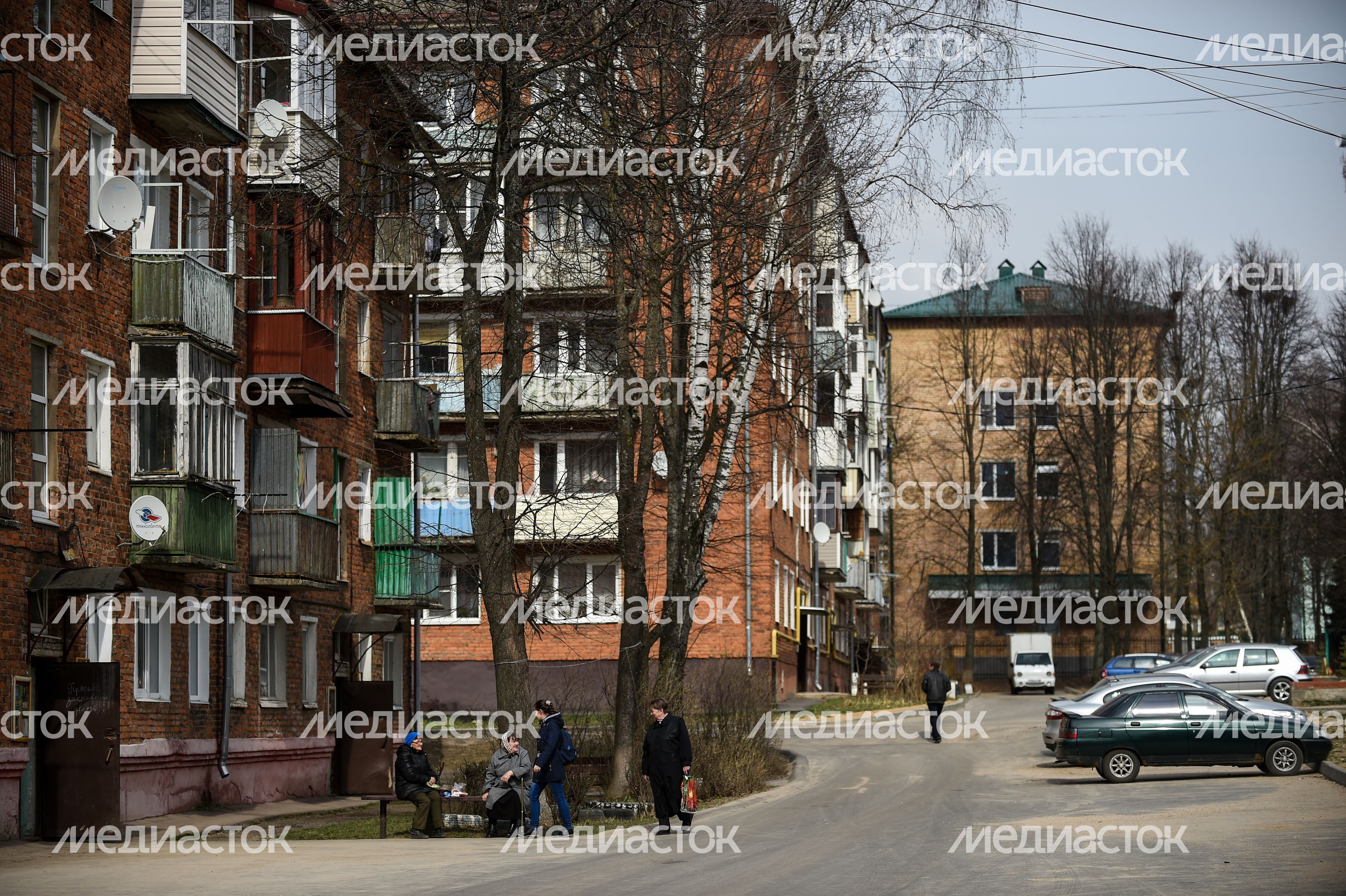Жилые многоквартирные дома в поселке Шаховская