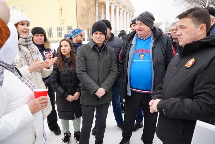 Посещение места строительства нового стадиона «Торпедо» в Люберцах Губернатором Подмосковья