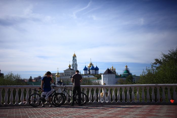 Вид на Сергиеву Лавру. Сергиев Посад
